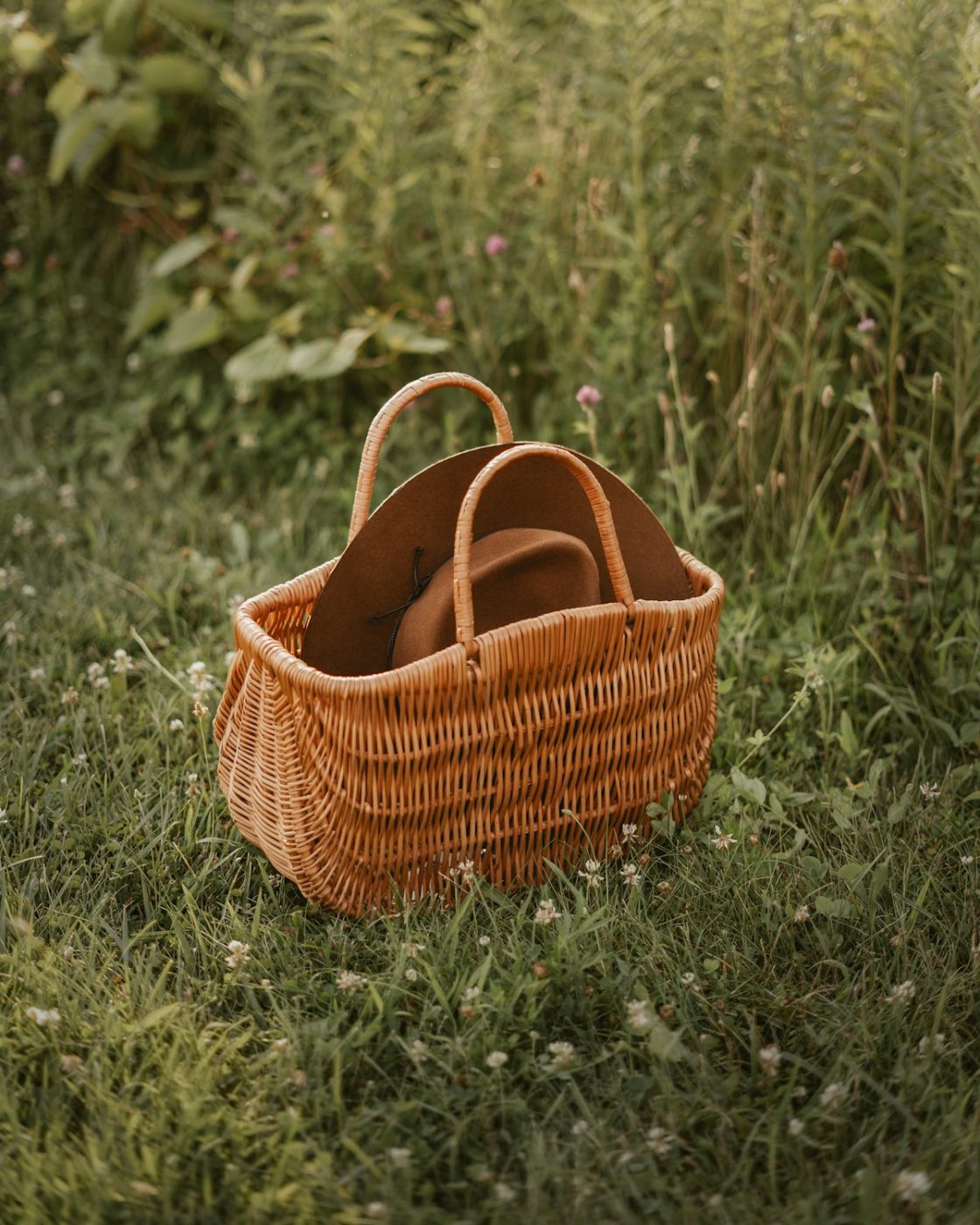 Panier du marché à anses